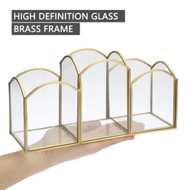 HARLIANGXY Glass Pen Holder Desk Organiser Gold Office Pencil Holder Organiser Metal Pen Holder Multifunctional Accessories Office Supplies Organisation Decor