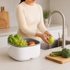 Ultrasonic Produce Washing Basket for Kitchen Prep – Battery-Powered Fruit
