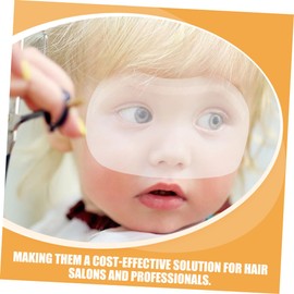 VICASKY 60Pcs Transparent Facial Shields for Hairdressing Reusable Haircut Eye Guards Protects From Dye Stains and Hair Debris for Salons and Home Use