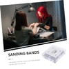Baluue 60pcs Nail Drill Sanding Bands Mandrel Bit for Nails