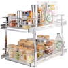 VEVOR Pull Out Cabinet Organizer, 14"Wx21"D Heavy 2 Tier Duty