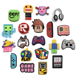 20pcs Shoe Charms for Kids,Rob-lx Croc Charms, Waterproof Anime Decoration Charm, DIY Shoe Accessories Charm for kids Party Favors