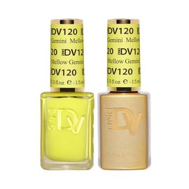 LIKO DIVA Gel Polish Set #120 Mellow Gemini, 0.5 fl oz, Clear