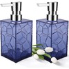 Hand Soap Dispenser Set Clear Acrylic Plastic Liquid Pump Bottles