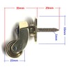 Solid Brass Castors Casters with 22mm Wheels – Genuine Solid