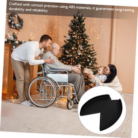 Beavorty 1 Pair Wheelchair Guard Wheelchair Clothing Guard Wheelchair Wind-Proof Board Wheelchair Skirt Guards Wheelchair Part Side Guard Board Accessory Wheelchair Side Guard Black Abs