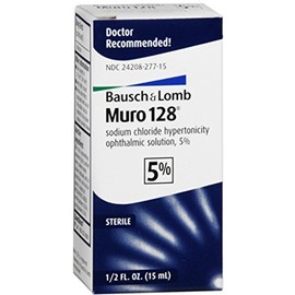 Bausch & Lomb Muro 128 Solution 5% 15 mL (Pack of 2)