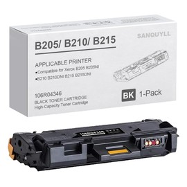 SANQUYLL B205 Toner Cartridge Compatible for Xerox B210 Toner Cartridge B215 Toner Cartridge for 106R04346 Toner Cartridge (1-Pack,1,500 Pages Black)