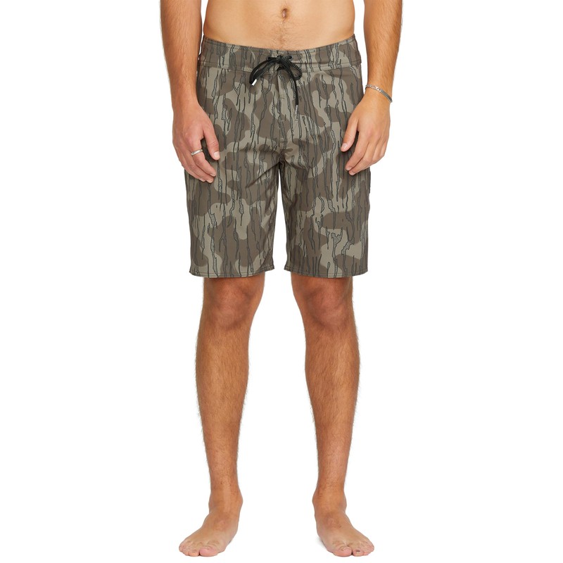 Volcom Men's Mod Tech 20" Boardshort Board Shorts, Brindle, 36