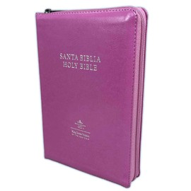 Biblia Bilingue PARA JOVENCITAS RVR 1960/ King James SEMIPIEL PIEL ROSA ÍNDICECIERRE