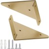 Pack of 2 Triangular Wall Brackets, Shelf Brackets, Triangle Shape,