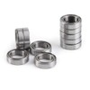 Oumefar Pack of 10 6700zz Thin Profile Ball Bearings Double