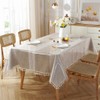 meioro Transparent Tablecloths, Tablecloth Protection, Rectangular, Waterproof Table Protector, Table