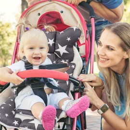 Pram Insert Liner,Baby Stroller Seat Liner Universal,Car Seat Liner,Body Support for Pushchair,Seat Cushion Baby,Baby Seat Cushion,Cotton Universal Baby Stroller Seat,Stroller Car Seat Liner