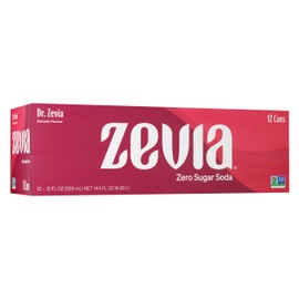 Zevia Zero Calorie Soda, Dr. Zevia, 12 Ounce Cans (Pack of 12)