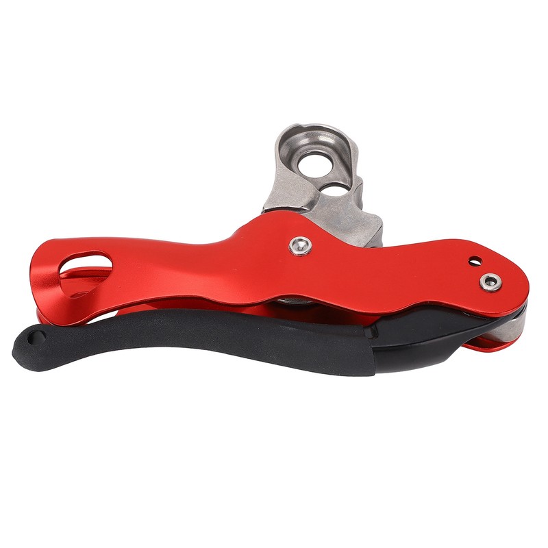 Aluminum Magnalium Alloy Self‑Braking Stop Descender for 10‑12mm Rope Climbing