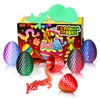 Impossmaker 6PCS Mini 3D Printed Easter Dragon Eggs with 3D