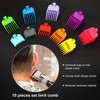 Pack of 10 Colourful Hair Trimmers Border Comb Combination Cutting