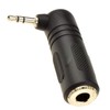kenable 6.35mm Jack Socket to Right Angled 3.5mm Stereo Jack