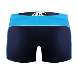 sesto senso Men's Swimming Trunks Tight Swimming Trunks M to 4XL Tight Swimwear Swimming Shorts, Dark Blue Blue White - Volume 384