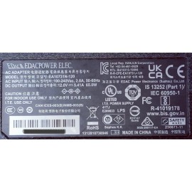 EDCE POWER ELEC EDACPOWER EA1073 65W AC 100~240W DC 12V=5.41  W/Screw lock Desktop Power Adapter