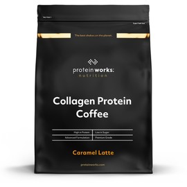 Protein Works Protein Works - Collagen Protein Coffee, Bovine Collagen Powder, Premium Hydrolysed Collagen, Caramel Latte, 475g, 19 Servings