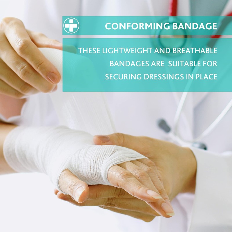 Reliform REL432 Conforming Bandage, 7.5 cm W x 4 m