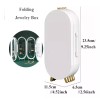 KFMX Joyero Organizador Plegable Con Espejo Aretes Collares