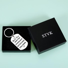 Funny Dont Do Stupid Shitkeychain, Off to College Back To School Decorations for Teen Boys, First Day of School Gifts for Daughter Son, Dorm Room Essentials for Guys Senior 2026 High School Student