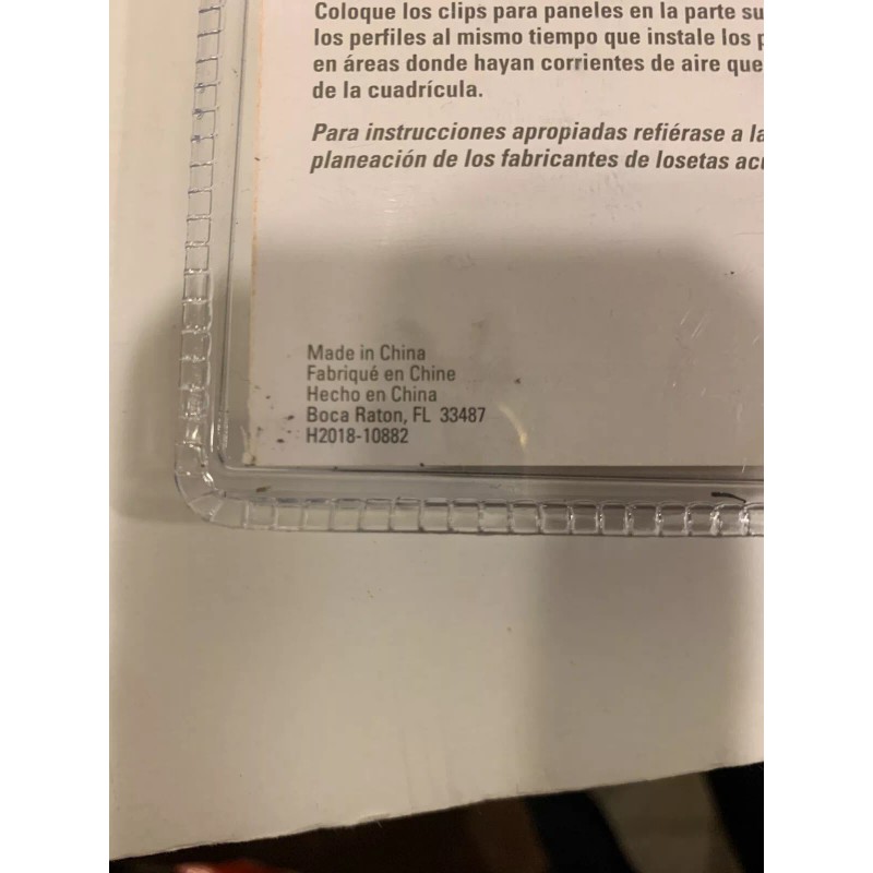 Suspend-It 8863-6 Drop Ceiling Installation Panel Clips Quantity 20