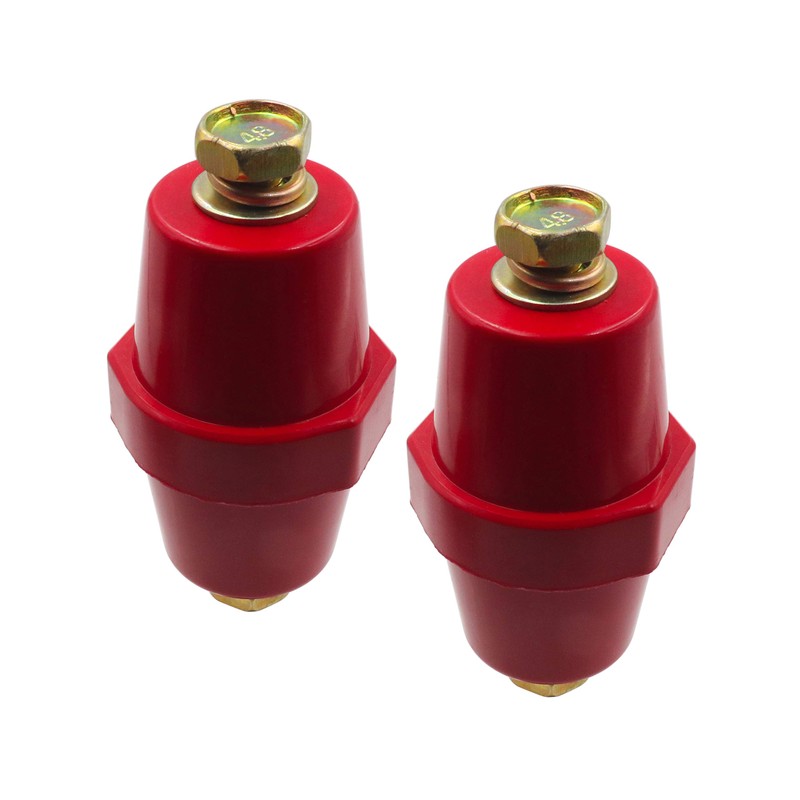 LBY 2pcs Busbar Insulator, SM-76 Polyester Standoff Insulators with Screw(M10),