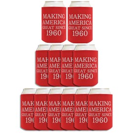 65th Birthday Coolie Making America Great Since 1960 12-pack Thermocooler Drink Coolers