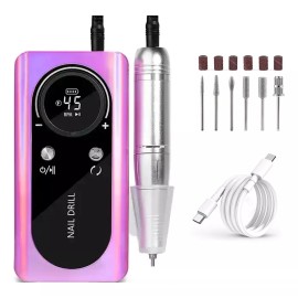 Obp Pulidor Portátil Drill De Uñas Recargable 45000 Rpm Camaleon