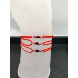 Trendy Style 3 Baby Kids Size Azabache Red Bracelets Against Evil Eye Religious Jewelry