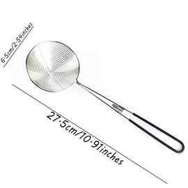 Fondue Sieve Set Stainless Steel Strainer Set Stainless Steel Kitchen Strainer with Handles Slotted Spoon Strainer Fondue Strainer Fondue Accessories Strainer Spoon for Fondue Parties Spaghetti Fondue