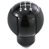 Lunsom 5 Speed Shifter Head Knob Leather Ball Gear Shift