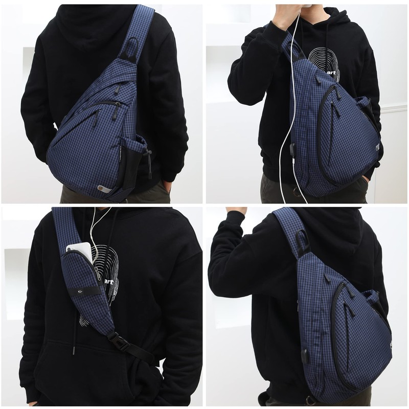 TurnWay Water-Proof Sling Backpack/Crossbody Bag/Shoulder Bag for Travel, Hiking, Cycling,