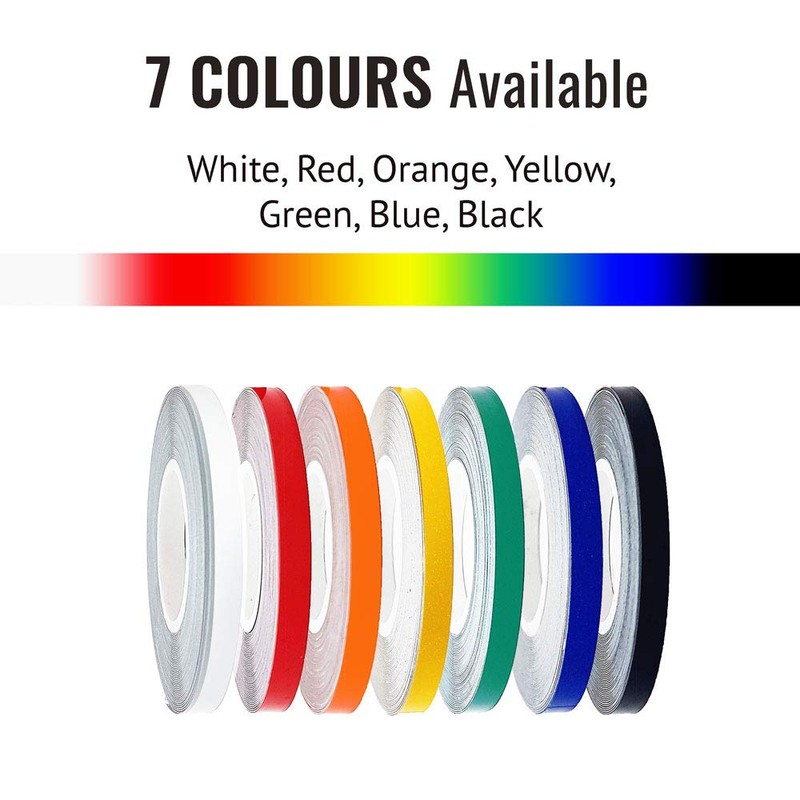 Quattroerre Refractive Wheel Trim Stripes with Applicator for Car Rims,