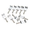 60Pcs Guitar Bridge Saddles Tuning Stability Silver No Burrs Easy