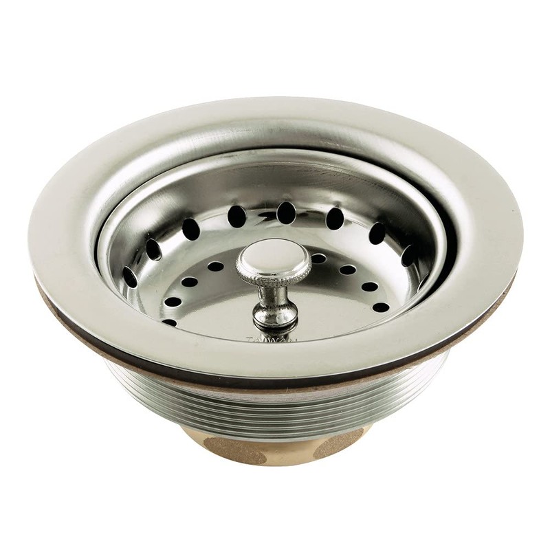 Kingston Brass K111BPN Tacoma Stainless Steel Kitchen Sink Basket Strainer,