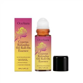 Post Hair Removal Roll-On Serum with Cyperus Rotundus Oil - Soothing After Shave & Waxing Care for Face, Bikini & Underarms - Lightweight Sensitive Skin Formula for Smoother-Looking Skin 50ml