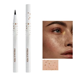 Freckle Pen for Natural Fake Freckles - Long-Lasting Waterproof Makeup Pen, Freckle Stamp for Realistic Freckles Designs (#02 Natural COFFEE)