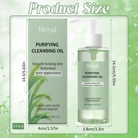 Cleansing Oil, Cleansing Oil Face Deep Clean, Wheat Mild Make-Up Facial Cleanser, Make-Up Oil, Cleansing Oil Face, Green Herb Removes Make-up, Suitable for All Skin Types