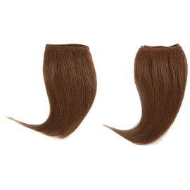 Chear Euro Silky Straight 2-in-1 Weft Human Hair Extension with Premium Blend Weave Number 30, Medium Auburn 8-Inch