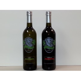 VSOP Organic Garlic Infused Extra Virgin Olive Oil & Traditional 18yr Aged Dark Balsamic Vinegar of Modena (2 Bottle) Combo Pack (750 ml / 25.36 oz)