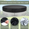 Mindsoft 12 ft Round Stock Tank Pool Cover 210d Oxford