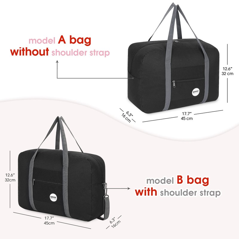 for Airplane Personal Item Bag 18x14x8 Travel Duffel Bag Under