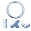 10ft 5/16" Ice Maker Tubing Kit​​: Quick Connect Push-to-Lock Fittings