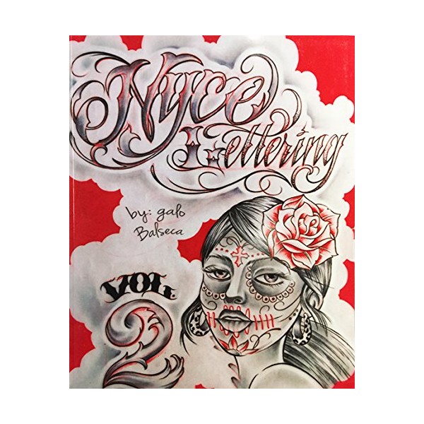 Nyce Lettering Sketch Book 2 Tattoo Flash Book 251-Pages Lettering Design