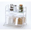 Pearl Metal HB-3607 Seasoning Rack, 2 Tiers, Blanc Kitchen, White,